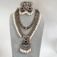 Navratan Premium Quality Victorian Moissanite Polki Kundan Necklace/Statement Long /Semi Precious/Rani Haar/Indian wedding/Bridal Collection