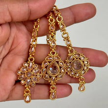 Gold Polki Maang tikka/ Kundan Tikka/ Indian Jewelry/ Indian Wedding Jewelry/Pakistani Jewelry/Jhoomer/Matha patti/Indian forehead jewelry