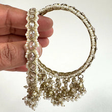 Indian Jhumka Latkan Bangles, Polki Pearl bangles, Bridal bangles, Kaleera bangles, Punjabi Pakistani bangles/Bridal Kalira bangle,Wedding