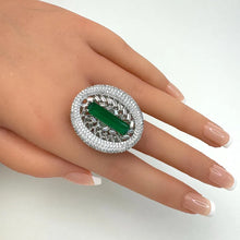 Large American Diamond Ring/Statement Ring/Cocktail Adjustable Ring/Indian Ring/Pakistani Jewelry/Indian/Bollywood Jewelry/Indian Wedding
