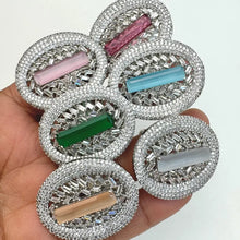 Large American Diamond Ring/Statement Ring/Cocktail Adjustable Ring/Indian Ring/Pakistani Jewelry/Indian/Bollywood Jewelry/Indian Wedding