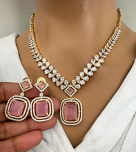 Gold CZ diamond Necklace, Bridal Necklace, Indian Jewelry, Pakistani Jewelry, Bollywood Indian Wedding