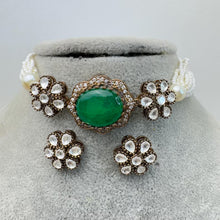 Purple Victorian Doublet Moissanite Polki CZ Diamond Choker/Kundan Necklace/Traditional/Pakistani/Punjabi/Indian Bridal/Indian wedding