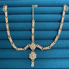 Gold Polki Kundan Head Band/Sheesh Phool tikka/Gold Polki Indian Bridal Matha Patti/Sheesh patti/Gold Damini/Indian Jewelry/Indian Bridal
