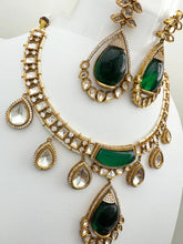Green Victorian Moissanite polki Kundan Necklace, Indian Bridal Jewelry , Bollywood Sabyasachi Necklace, Designer Necklace, Indian Pakistani