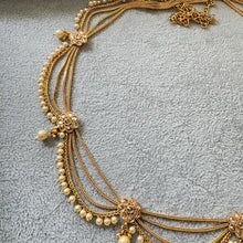 Antique Gold Pearl Belly Chain/Bridal Belly chain/Vaddanam/Kamarpatta/South Indian Jewelry/tagdi/Indian waist belt/jewelry belt/Kamarbandh