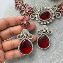 Ruby Kundan Necklace, Bollywood Sabyasachi Necklace, Designer Necklace, Indian Pakistani, Kundan necklace, Indian Pakistani Jewelry IndianJewelTrends 4.5 out of 5 stars
