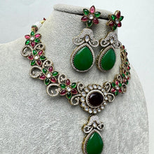 RubyGreen Kundan Necklace, Bollywood Sabyasachi Necklace, Designer Necklace, Indian Pakistani, Kundan necklace, Indian Pakistani Jewelry