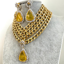 Victorian Yellow Doublet Statement Choker Necklace, Sabyasachi Inspired Choker, Designer necklace, Indian Pakistani Jewelry for Wedding
