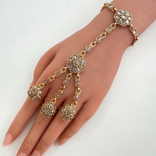 Bridal Gold Polki Single Hathphool, Handcrafted Handflower, Luxurious Indian Wedding Jewelry, Unique Bridesmaid Gift, Polki Single Hath Paan