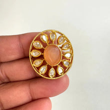 Fine Kundan Ring/Statement Ring/Adjustable Ring/Indian Ring/ Pakistani Jewelry/Indian Jewelry/Bollywood Jewelry/Indian Wedding jewelry