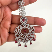 Cz diamond Maang tikka/ Kundan Tikka/ Indian Jewelry/ Indian Wedding Jewelry/ Pakistani Jewelry/ Jhoomer/ Matha patti/ forehead jewelry