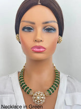 Mint Victorian Moissanite polki Cz diamond Necklace, Indian Bridal Jewelry, Bollywood Sabyasachi Designer necklace, Pakistani Wedding