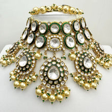 Bridal White Bikaneri Kundan Gold Plated Necklace Set/ Indian Pakistani Wedding/Gold fine kundan bridal jewelry/Indian Wedding Collection