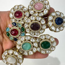Fine Victorian Moissanite Polki Ring/Adjustable Ring/Indian Ring/Pakistani/Punjabi/Indian Jewelry/Bollywood/Statement ring, Cocktail Ring