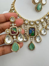 Multi Victorian Moissanite Kundan Necklace/Kundan Choker/Bollywood Jewelry/Indian wedding/Bridal jewelry/Indian Wedding/Pakistani/Punjabi