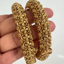 Gold Kada bangles 2pc, Indian Amrapali bangles, Antique bangles, Temple Jewelry, South indian bangles, Bridal Bangles, Indian Wedding