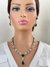 Black Kundan Necklace Set/ Kundan Choker/ Bollywood Jewelry/ Indian jewelry/ Pakistani necklace/ punjabi necklace/bridal/indian wedding