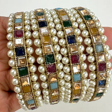 Set of 4 Navratan bangles Antique Polki Kundan Bangles 4Pc Indian bangles Punjabi Pakistani Bridal bangles for Wedding Jewelry