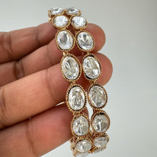 Moissanite Polki Kundan Bangles Pair , Antique Gold Kundan Bangles,Indian gold bangles, Indian Pakistani Jewelry, Indian wedding