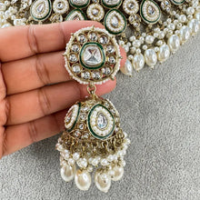 White pearl Antique Kundan Meena Necklace/Bollywood Jewelry/Indian bridal Kundan necklace/indian Pakistani Punjabi wedding jewelry