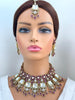 Ruby Bridal Moissanite Polki Kundan Victorian Sabyasachi Necklace/Traditional/Ethnic/Kundan Jewelry/Indian Pakistani Bridal jewelry
