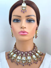 Ruby Bridal Moissanite Polki Kundan Victorian Sabyasachi Necklace/Traditional/Ethnic/Kundan Jewelry/Indian Pakistani Bridal jewelry