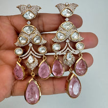 Doublet Moissanite Kundan Sabhyasachi Sattement Earrings/Indian Jewelry/Pakistani Jewelry/Bollywood Jewelry/Statement earrings/Gift for her