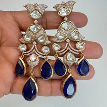 Doublet Moissanite Kundan Sabhyasachi Sattement Earrings/Indian Jewelry/Pakistani Jewelry/Bollywood Jewelry/Statement earrings/Gift for her