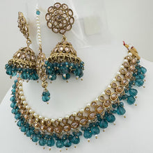 Green Antique Polki Kundan necklace set/Reverse Ad Necklace/Statement necklace/Indian/Punjabi Necklace/Pakistani Jewelry/Bridal necklace/