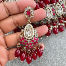 Maroon Red Kundan Necklace/ Kundan Choker/ Bollywood Jewelry/ Indian jewelry/ Pakistani necklace/ punjabi /bridal necklace/indian wedding