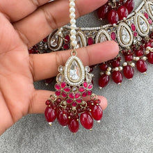 Maroon Red Kundan Necklace/ Kundan Choker/ Bollywood Jewelry/ Indian jewelry/ Pakistani necklace/ punjabi /bridal necklace/indian wedding