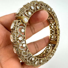 Moissanite polki Single Kada Bangle openable bangle, Premium collection, Polki bangle, Bridal Polki Kada, Sabyasachi Jewelry,Designer Bangle