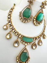 Mint Green Victorian Moissanite polki Kundan Necklace,Indian Bridal Jewelry,Bollywood Sabyasachi Necklace,Designer Necklace,Indian Pakistani