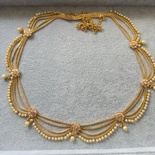 Antique Gold Pearl Belly Chain/Bridal Belly chain/Vaddanam/Kamarpatta/South Indian Jewelry/tagdi/Indian waist belt/jewelry belt/Kamarbandh