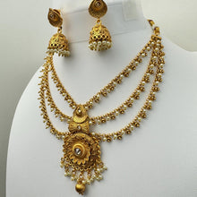 Gold Polki Kundan Necklace set/Statement Necklace Set/Indian Jewelry/Pakistani Jewelry set/Weddings necklace/Bridal necklace/Indian necklace