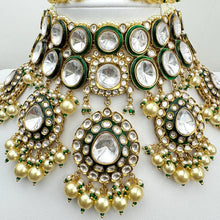 Bridal White Bikaneri Kundan Gold Plated Necklace Set/ Indian Pakistani Wedding/Gold fine kundan bridal jewelry/Indian Wedding Collection