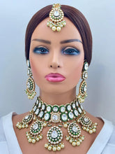 Bridal White Bikaneri Kundan Gold Plated Necklace Set/ Indian Pakistani Wedding/Gold fine kundan bridal jewelry/Indian Wedding Collection