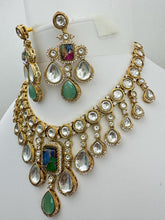 Multi Victorian Moissanite Kundan Necklace/Kundan Choker/Bollywood Jewelry/Indian wedding/Bridal jewelry/Indian Wedding/Pakistani/Punjabi