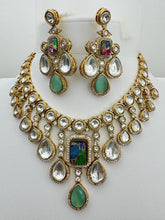 Multi Victorian Moissanite Kundan Necklace/Kundan Choker/Bollywood Jewelry/Indian wedding/Bridal jewelry/Indian Wedding/Pakistani/Punjabi