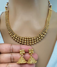 Antique Gold Necklace, South Indian Jewelry, Temple Jewelry, Delicate Necklace, Wedding necklace, Bridal necklace, Indian Gold Necklace