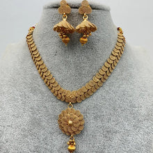 Antique Gold Necklace/South Indian Jewelry/Temple Jewelry/Wedding necklace/Bridesmaid Necklace/Indian necklace/Gift for her