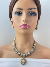 Peach Kundan Necklace Set, uncut Kundan Necklace, Indian Pakistani jewelry for wedding, Bridesmaid jewelry, Indian Kundan necklace