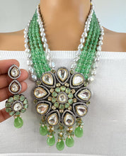 Mint Premium Quality Victorian uncut Polki Kundan Necklace/Statement Long/Long Mala/Semi Precious/Rani Haar/Indian wedding/Bridal Collection