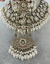 White pearl Antique Kundan Meena Necklace/Bollywood Jewelry/Indian bridal Kundan necklace/indian Pakistani Punjabi wedding jewelry