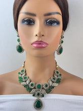 Green Victorian Polki Kundan Necklace, Sabyasachi Necklace, Statement Necklace, Semi Precious Necklace, Designer Necklace, Indian wedding