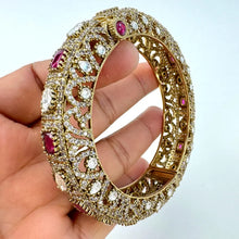Moissanite polki Single Kada Bangle openable bangle, Premium collection, Polki bangle, Bridal Polki Kada, Sabyasachi Jewelry,Designer Bangle
