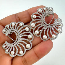 Deepika Padukone CZ American Diamond Stud earrings/Indian Jewelry/Pakistani Jewelry/Bollywood Jewelry/CZ earrings/AD earrings/Gift for her
