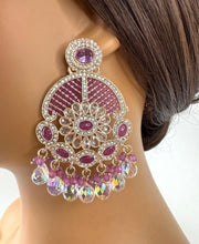 Polki Stone Kundan chandbali Earrings/Kundan Stone Chandbali/Indian Earrings/pearl Earring/Pakistani Earrings/Statement Earrings