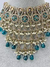 RamaGreen Pearl Polki Kundan necklace set/Statement necklace Set/Indian Jewelry/Pakistani Jewelry set/Wedding necklace/Bridal necklace